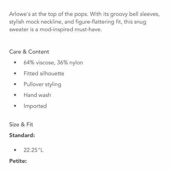 Anthropologie The Arlowe Bell Sleeve Sweater by Maeve - Picture 5 of 5